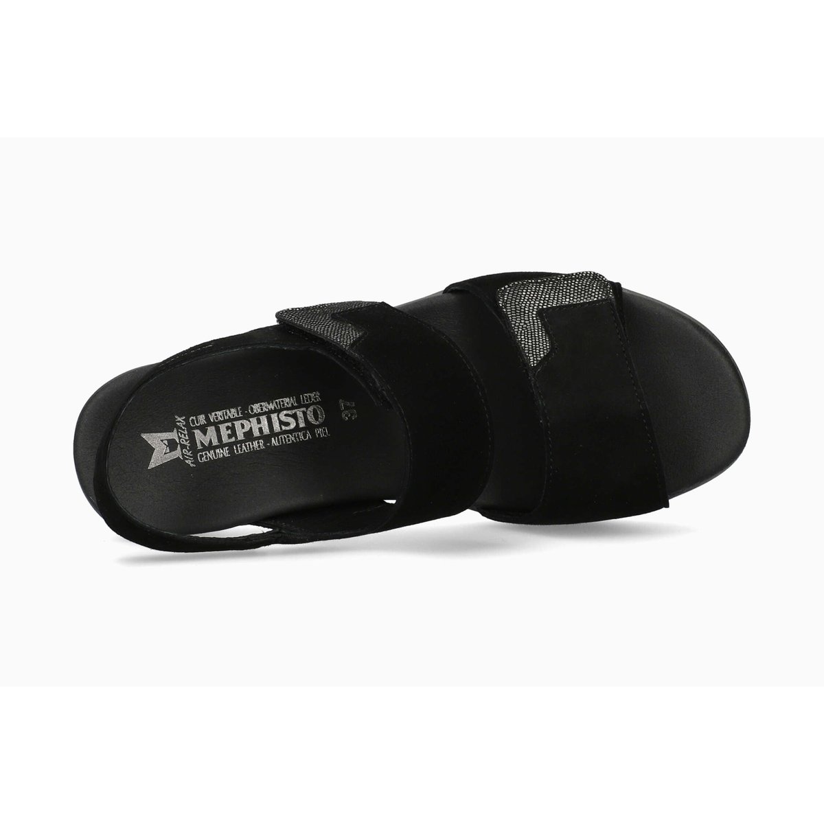 Sandales en cuir CALIE noir p5144408, MEPHISTO