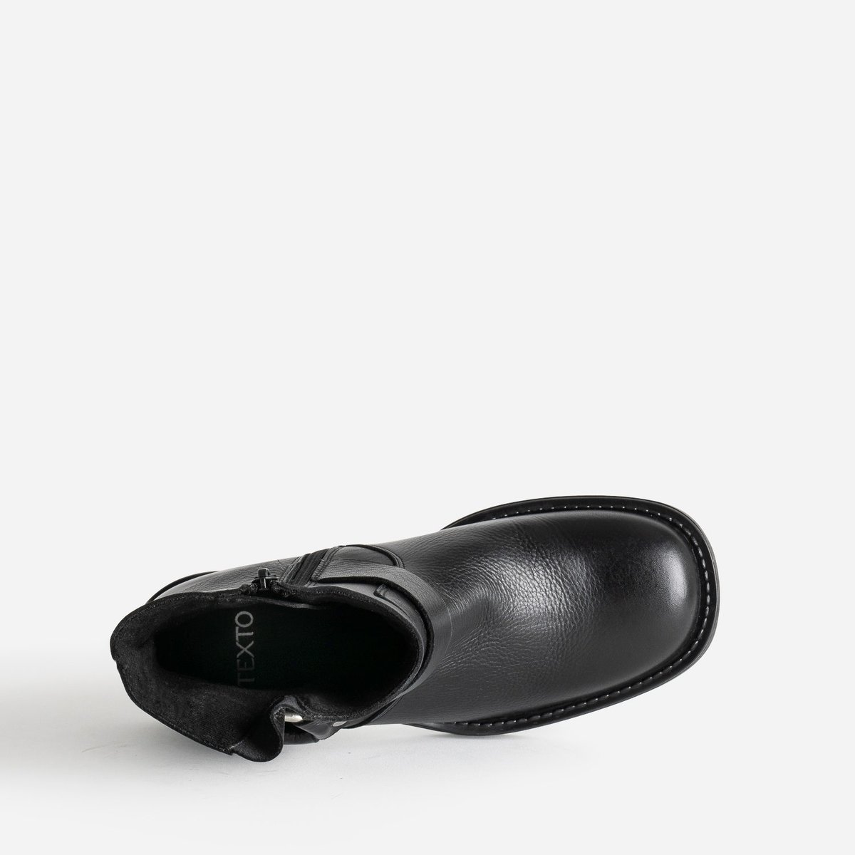 Boots en cuir ADENNA noir, TEXTO