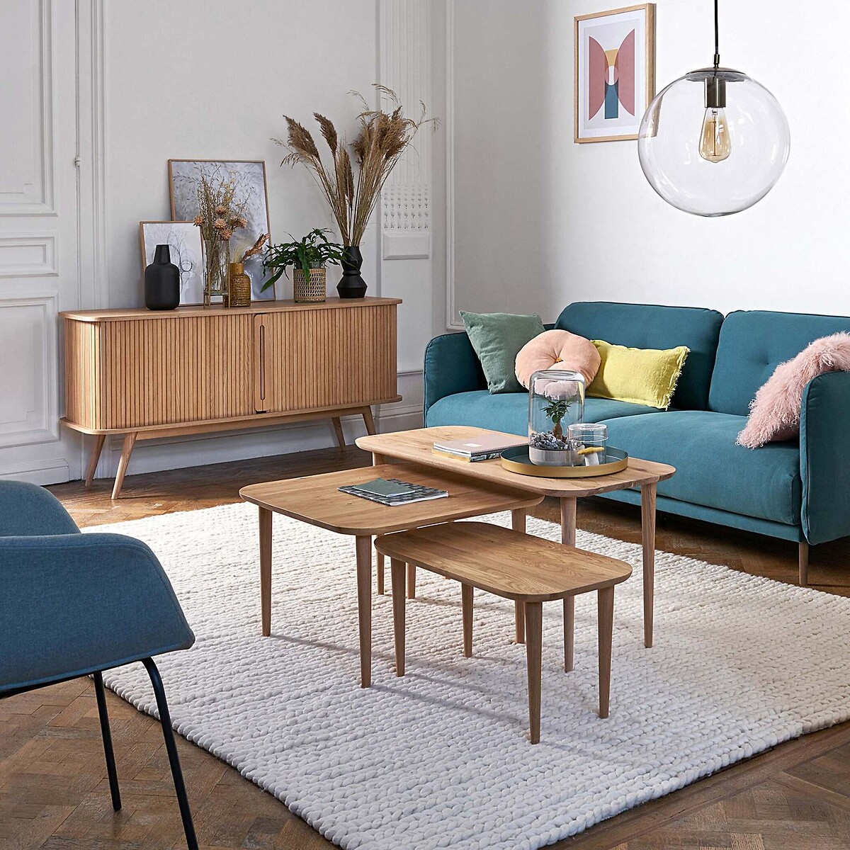 Diano Knitted Effect Wool Rug natural beige, LA REDOUTE INTERIEURS