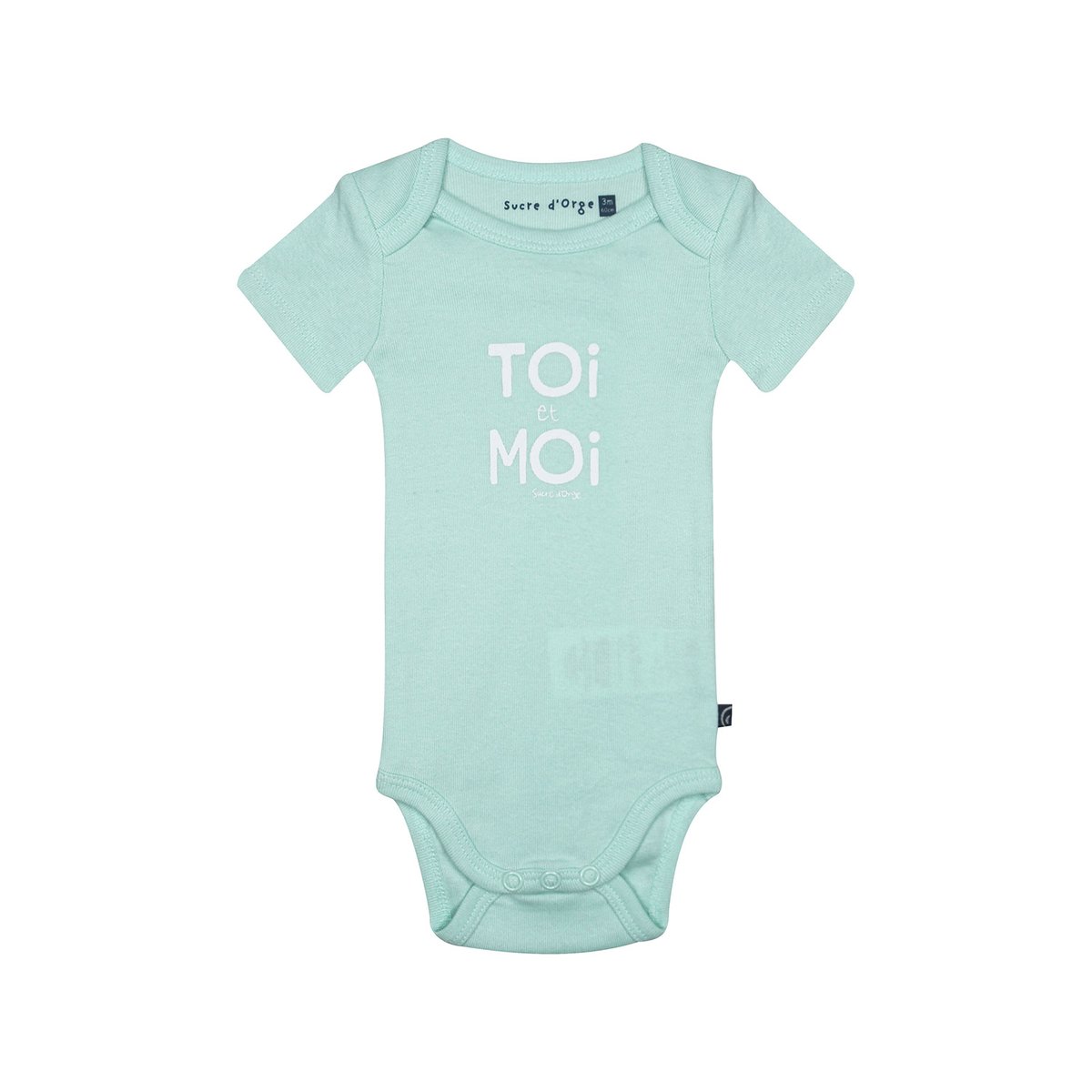 Lot de 3 bodies ramzi manches courtes bleu, SUCRE D'ORGE