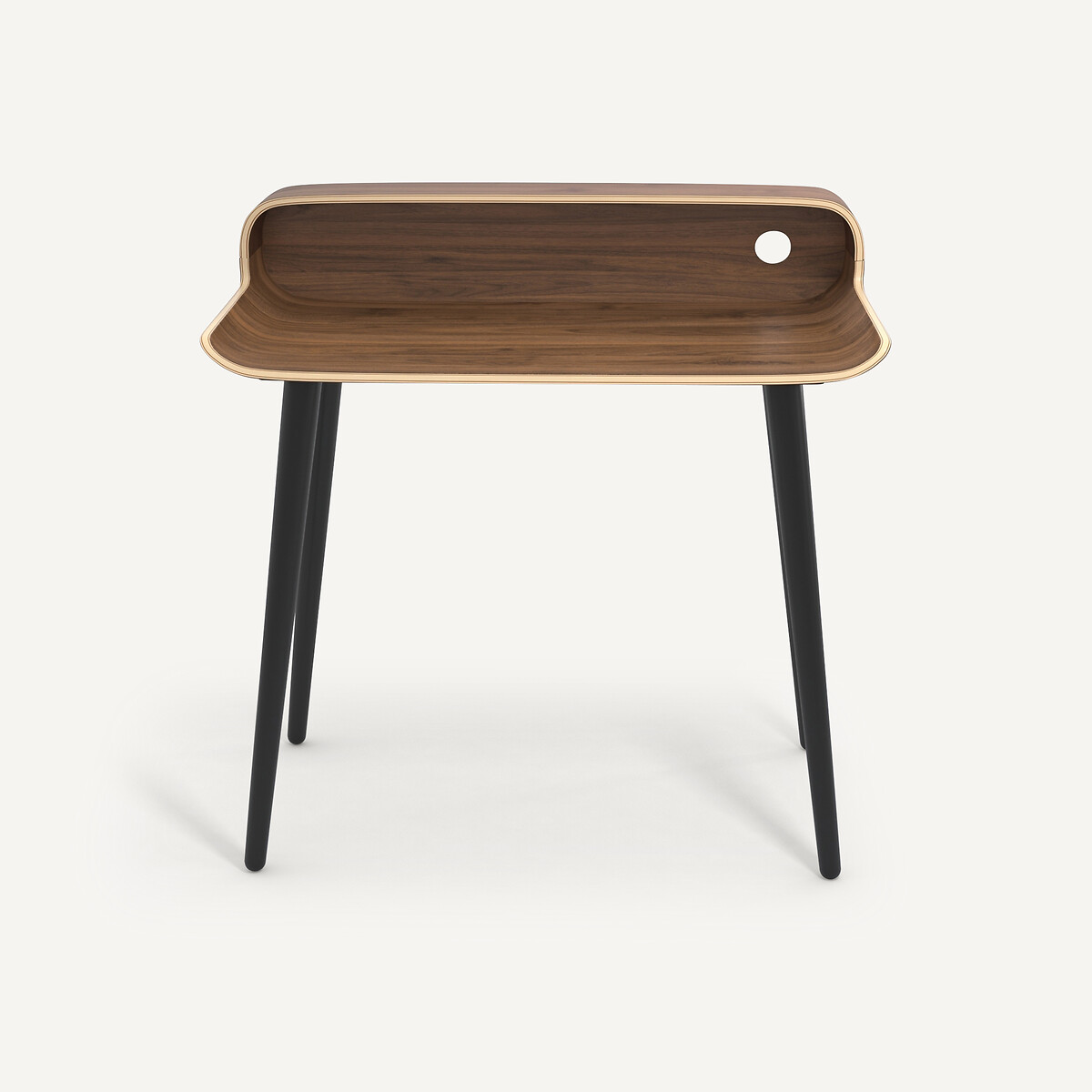 Bureau plaqué Noyer, Vernan noyer pieds noir, AM.PM