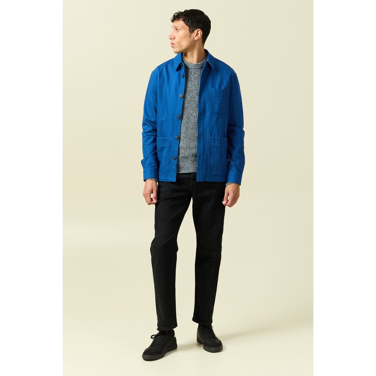 Jeans regular longueur 32 denim brut rinse, BONOBO