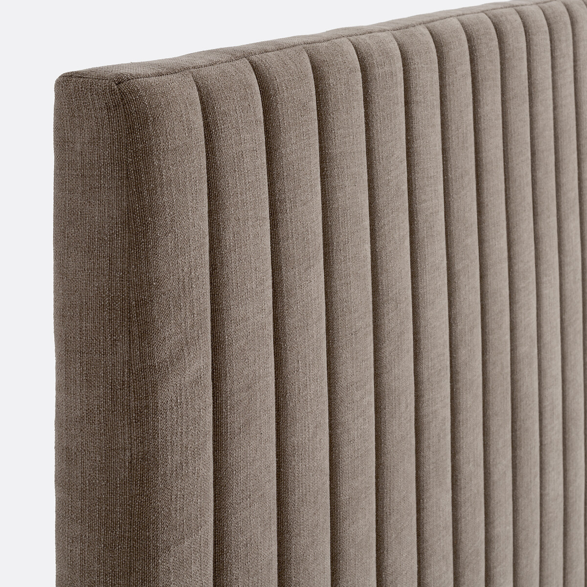 Tête de lit en tissu chenille, JEDEON taupe, LA REDOUTE INTERIEURS