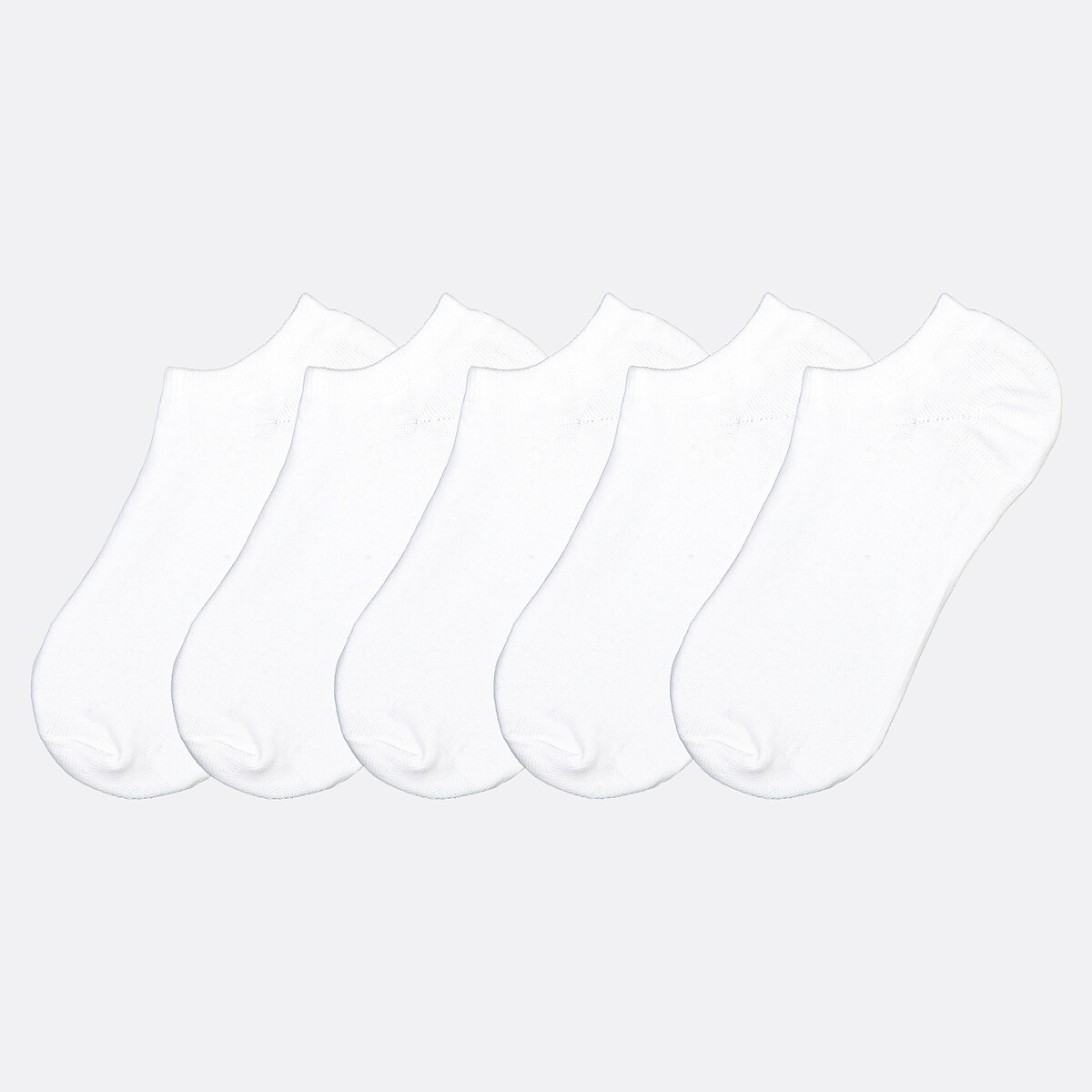 Pack of 5 Pairs of Socks white, LA REDOUTE COLLECTIONS