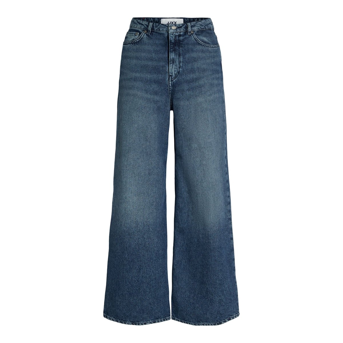 Jean À Coupe Large dark blue denim 1, JJXX