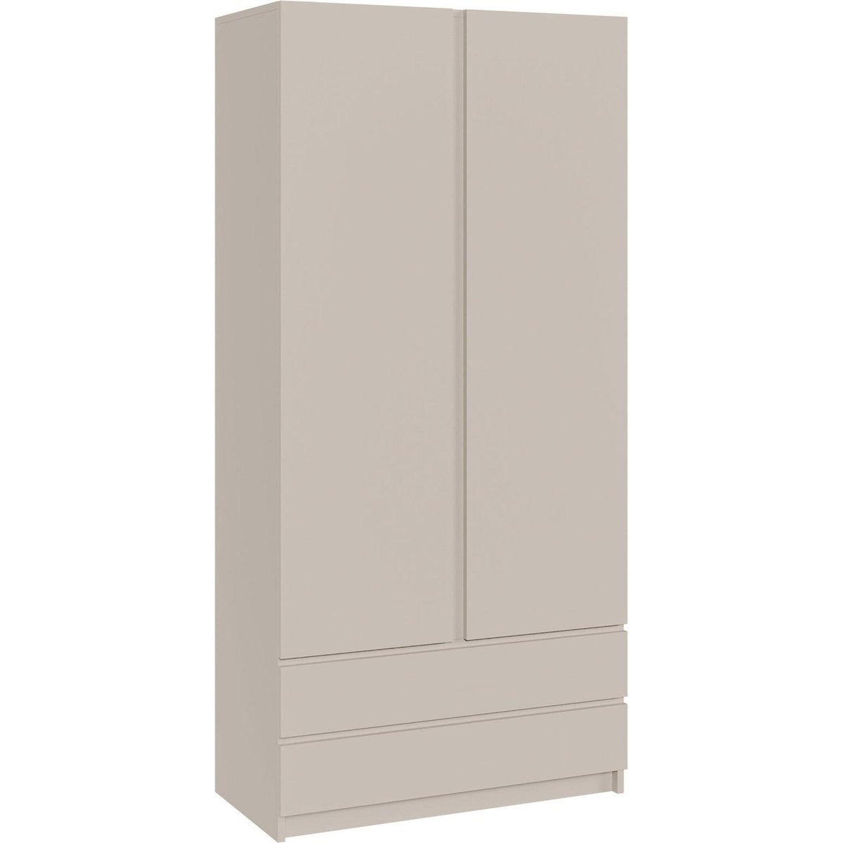 Armoire 2 portes 2 tiroirs collection BEMMI cachemire, RECOLLECTION