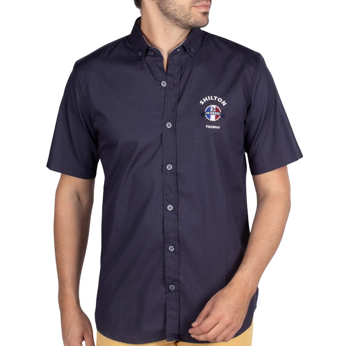 Chemise PETANQUE navy, SHILTON