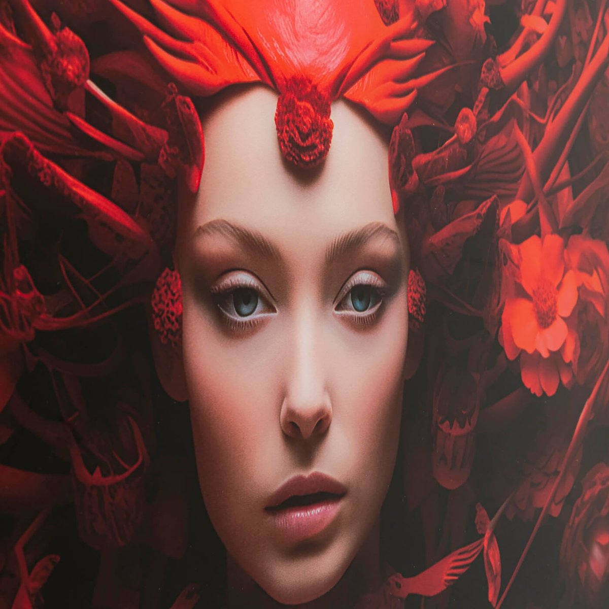 Tableau en verre muse rouge, KARE DESIGN