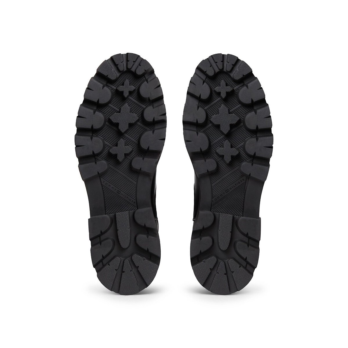 Boots chelsea montantes en cuir noir, TOMMY HILFIGER
