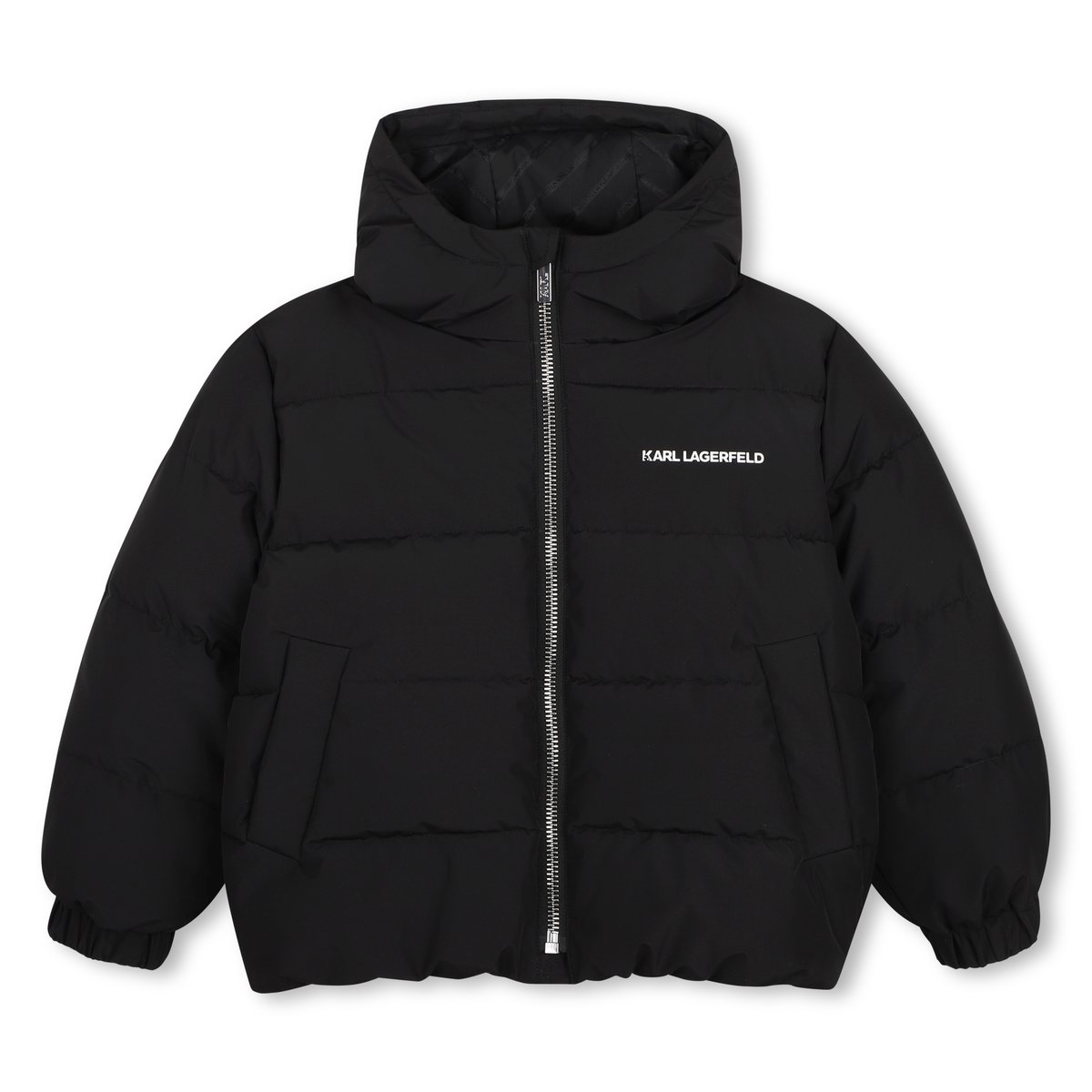 Doudoune à capuche black, KARL LAGERFELD KIDS