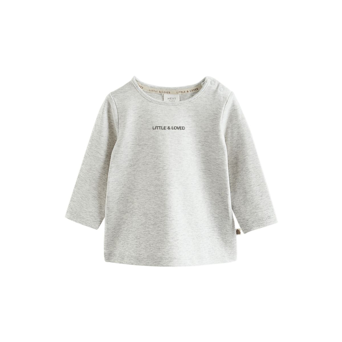 T-shirt bébé à manches longues, lot de 3 neutre/gris, NEXT