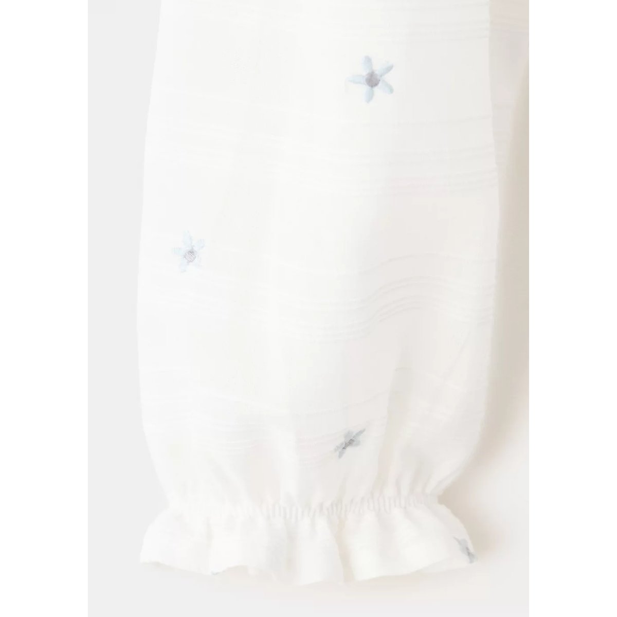 Blouse 100 % coton avec broderies florales blanc cassé, MANGO BABY