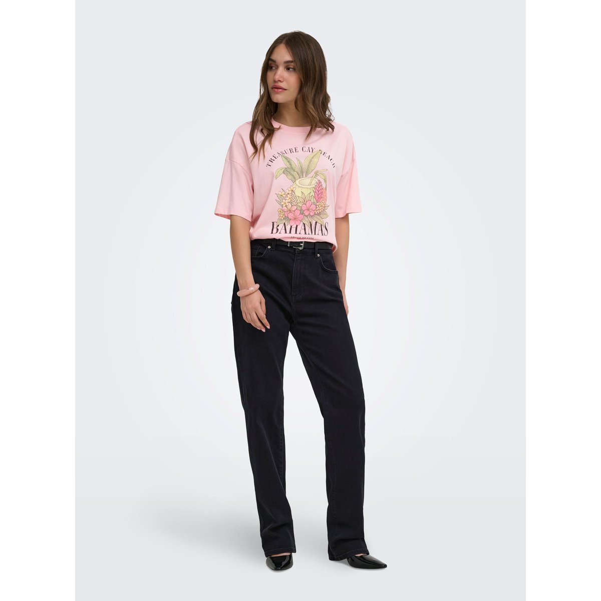 Jean Mom noire - washed black 1, ONLY