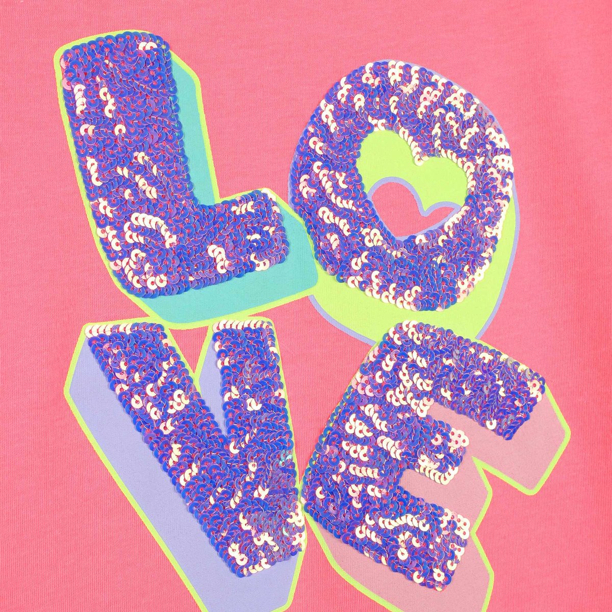 T-shirt à manches courtes rose fluo, BILLIEBLUSH