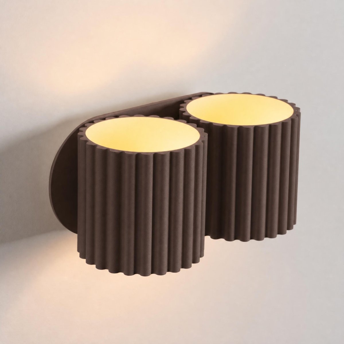 Applique murale Aluminium Brun G9 2 Aura brun, EDEN