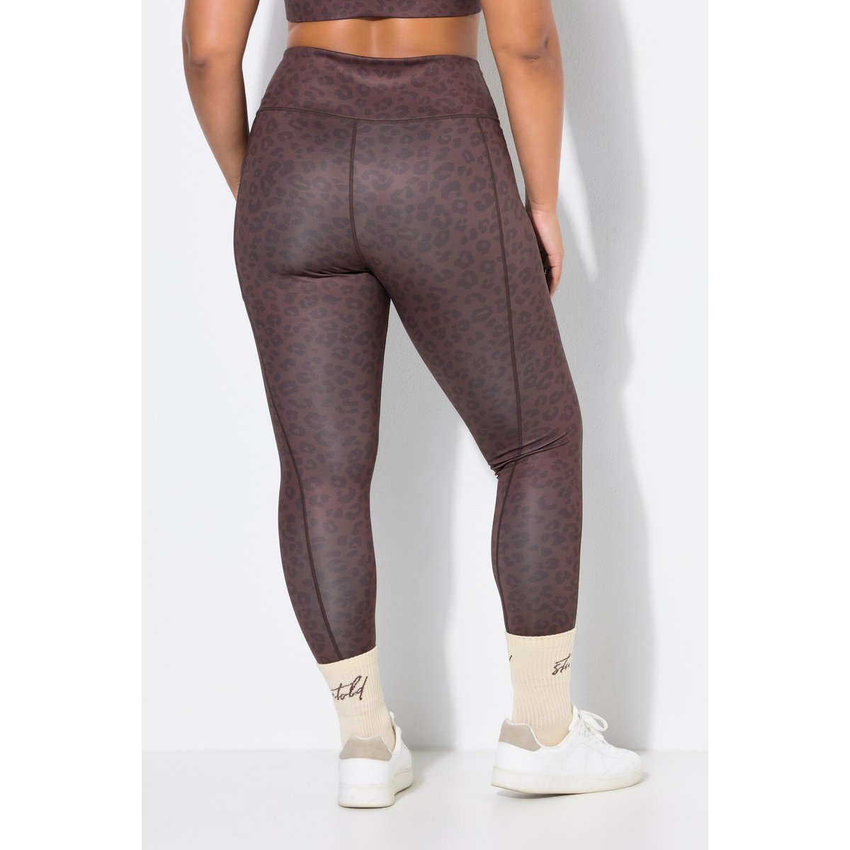 Collant de sport, longueur cheville chocolat, STUDIO UNTOLD