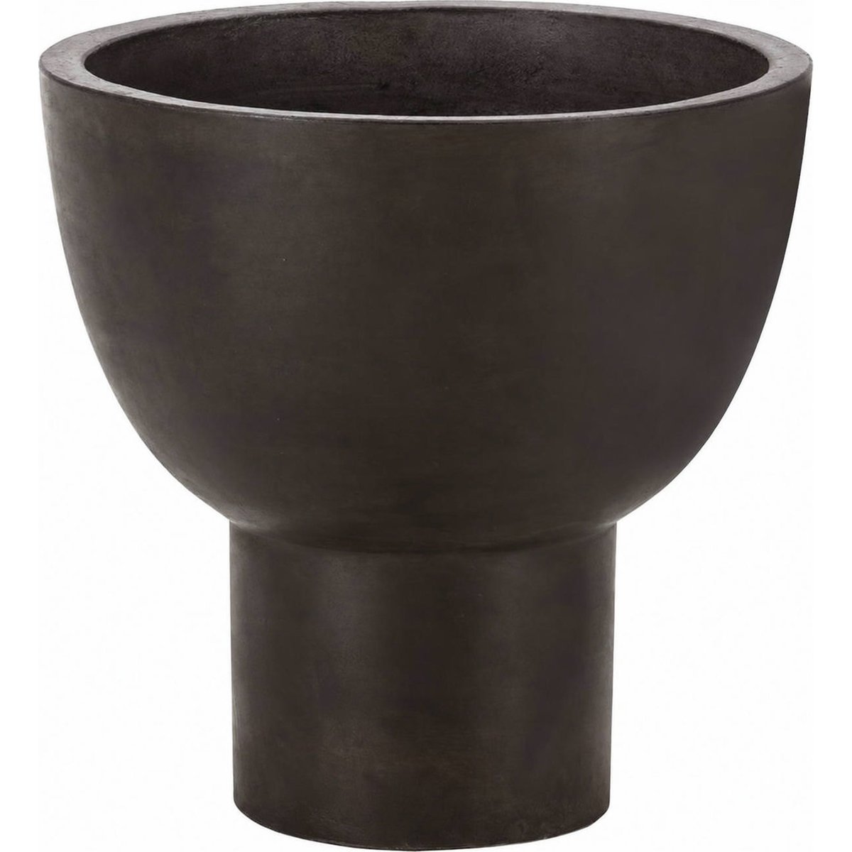 Cache-pot en ciment style moderne noir, RECOLLECTION