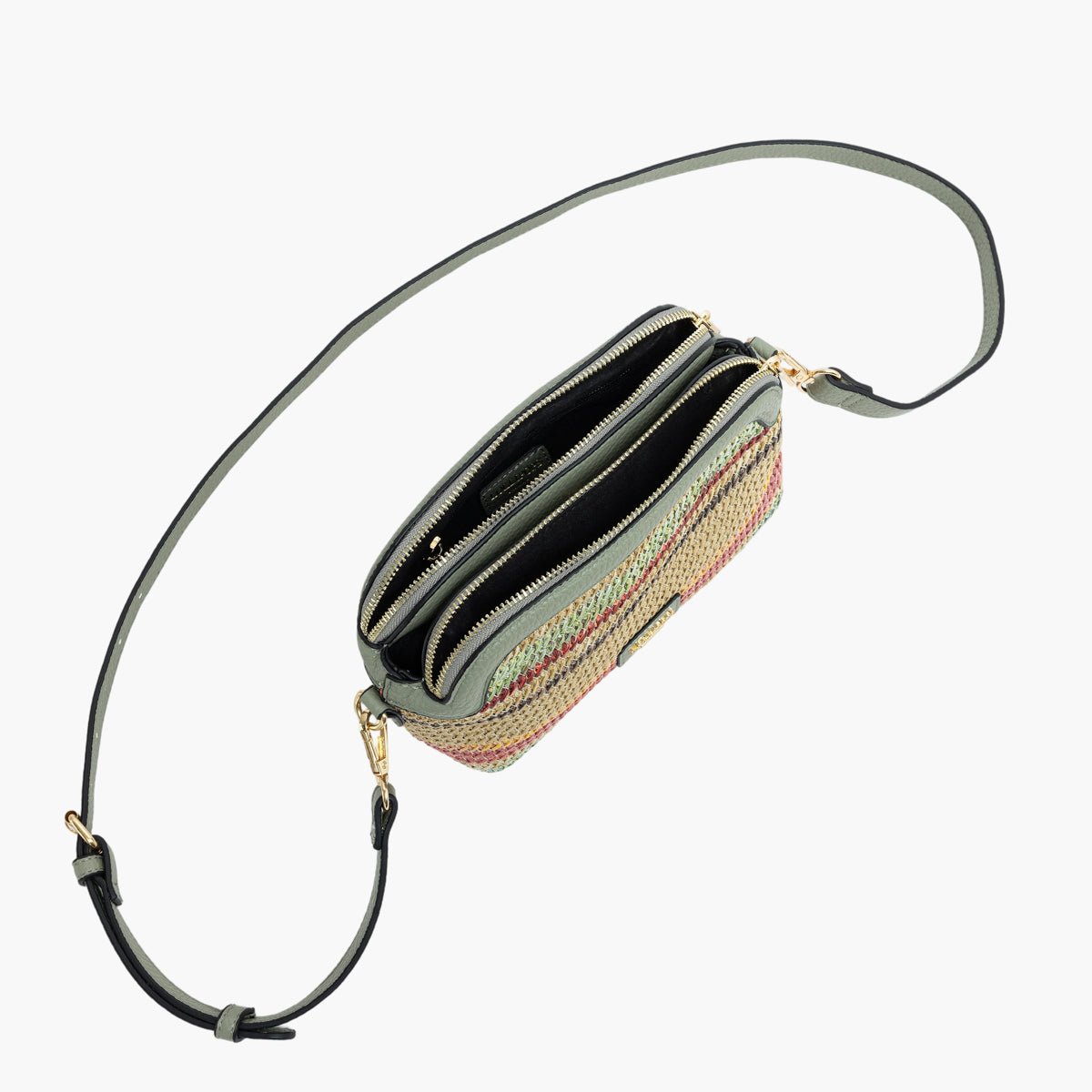 Petit sac multi poches  Sartene vert, LOLLIPOPS
