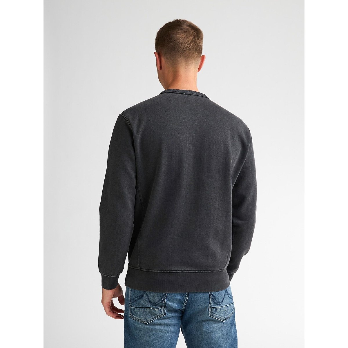 Sweat col rond gris foncé, PETROL INDUSTRIES