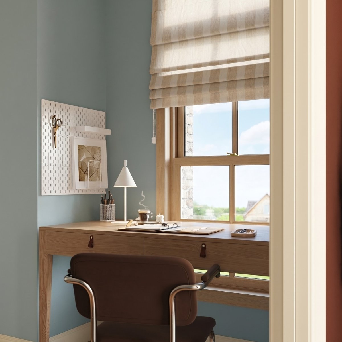 Lampe de bureau Acier Blanc E14 1 NOX blanc, EDEN
