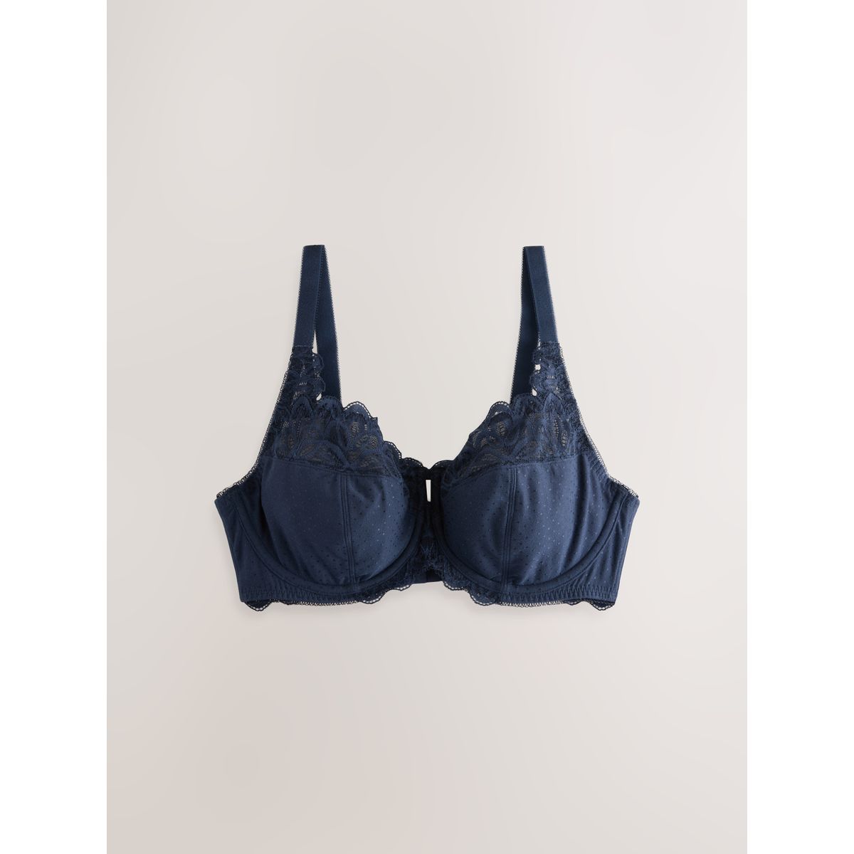 Soutien-gorge modal et dentelle dd+, lot de 2 bleu marine / blanc, NEXT