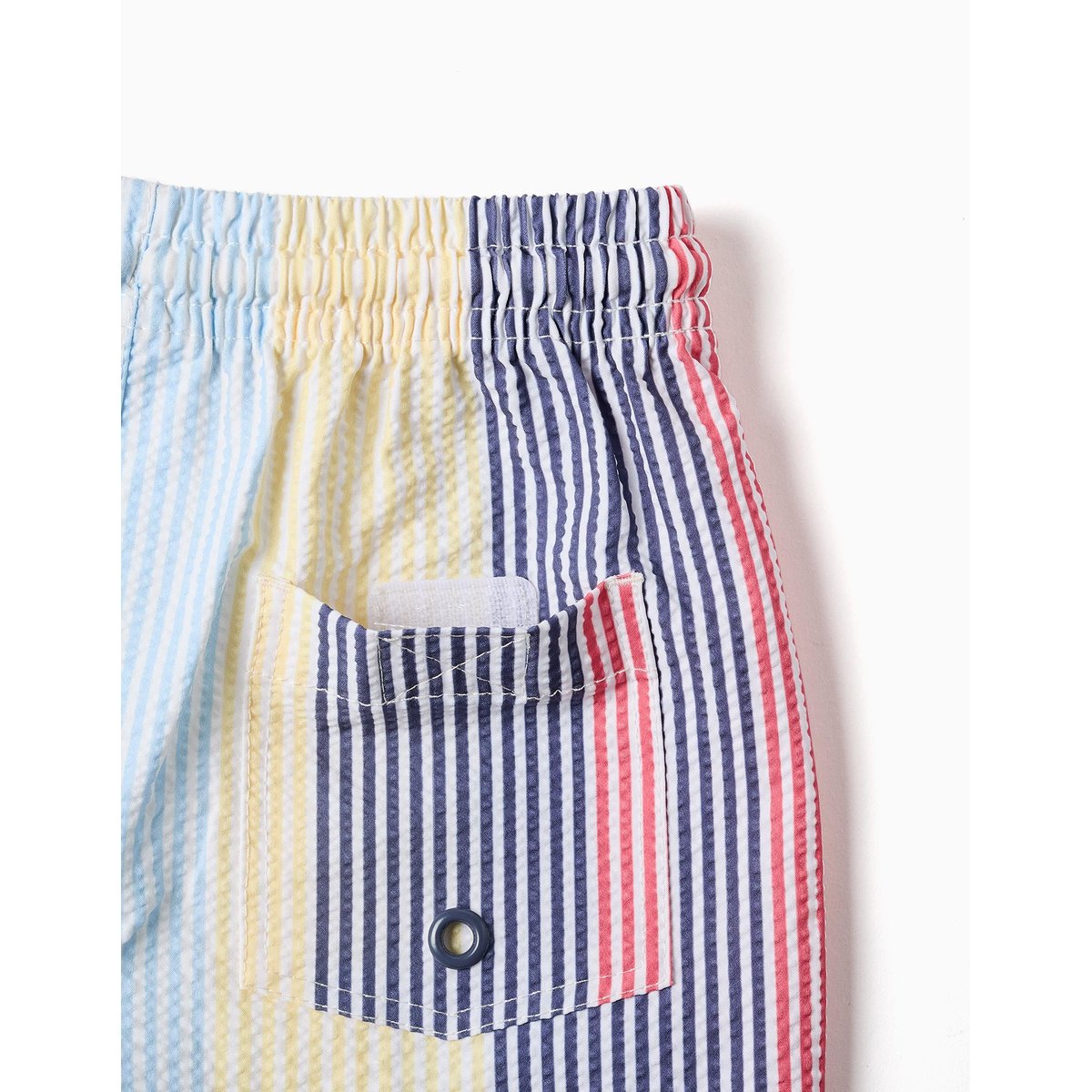 Short de bain à rayures et cordon de serrage You&Me rouge, ZIPPY