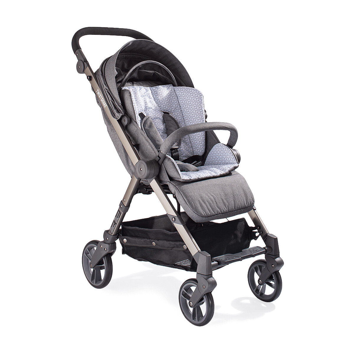 Saco para carrinho de passeio Twistshake Tour cinzento, TWISTSHAKE