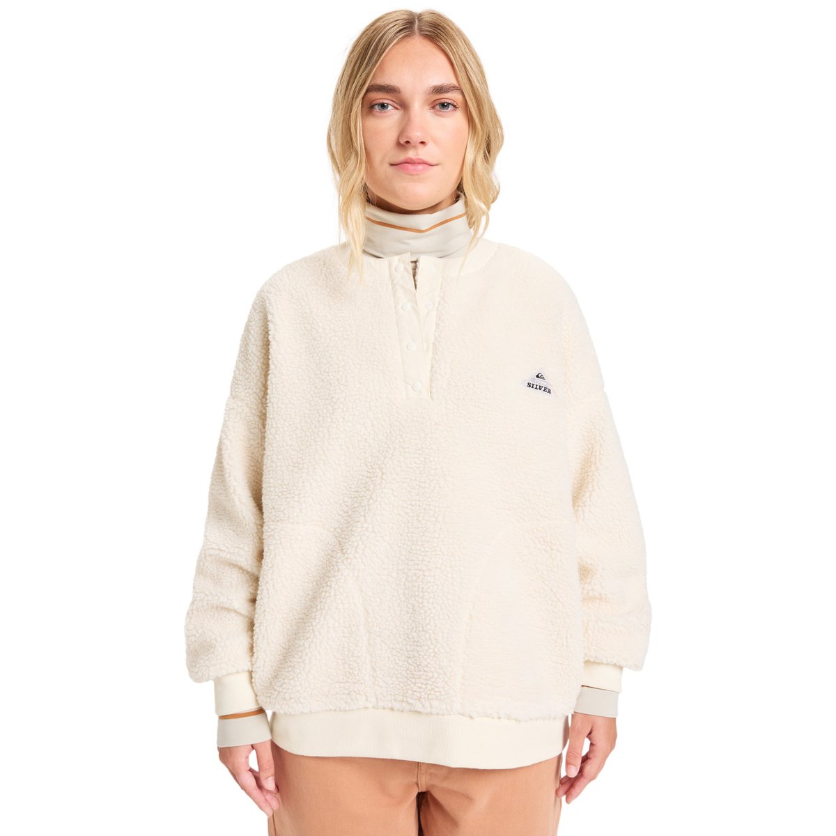 Polaire en sherpa BARRANCO blanc snow white, QUIKSILVER