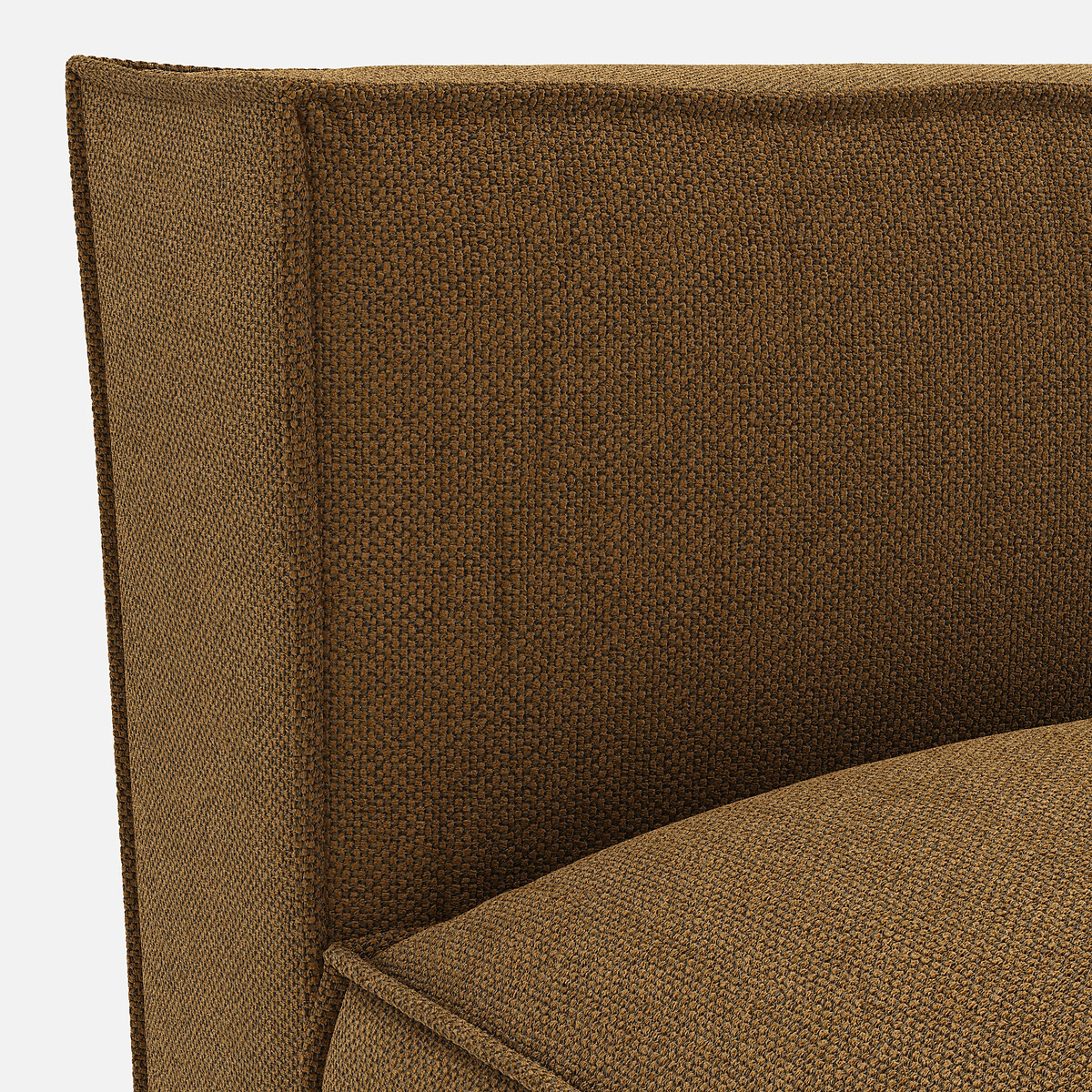 Elément récamière droite pour canapé modulable, en tissu texturé, SEVEN caramel, LA REDOUTE INTERIEURS