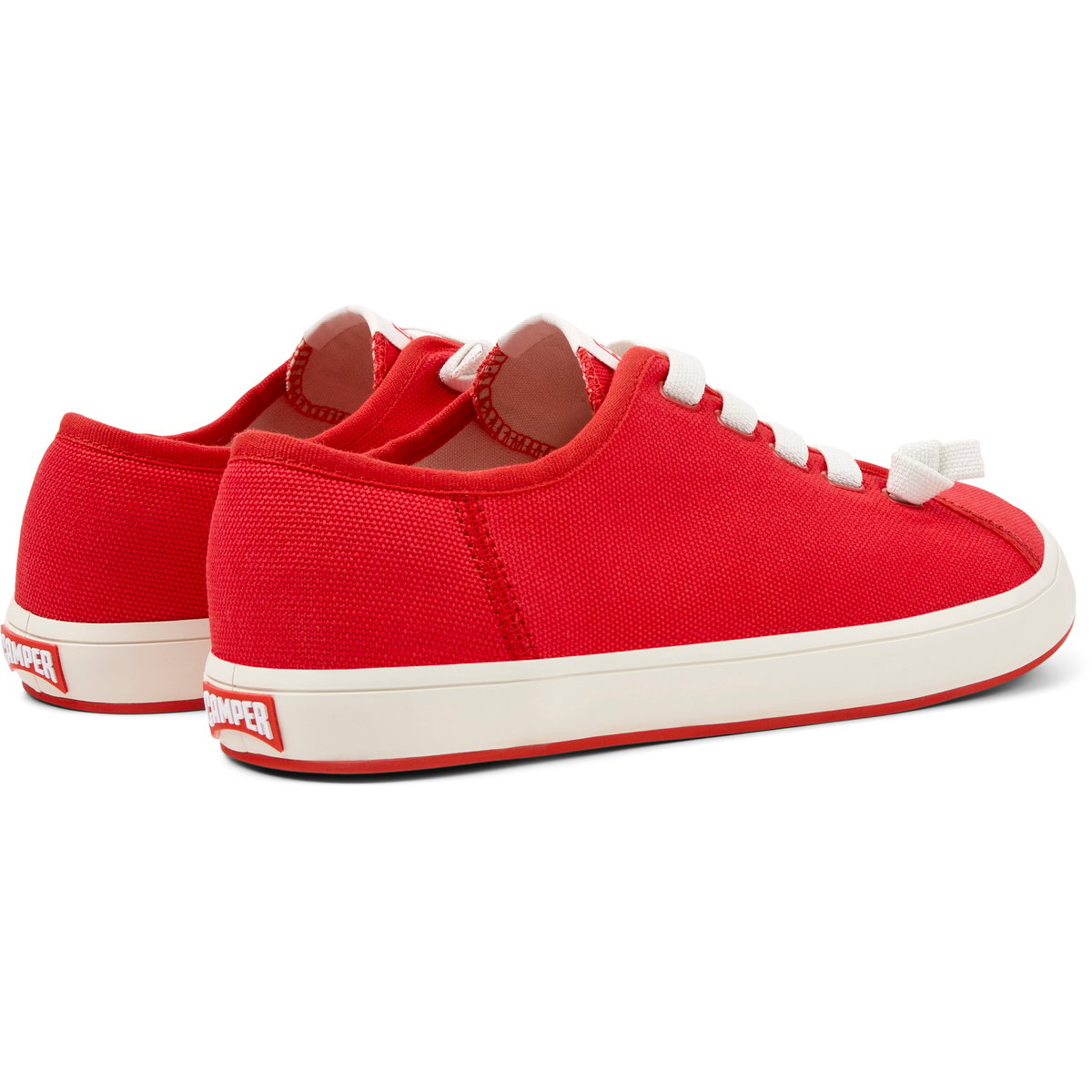 Baskets Cuir PEU RAMBLA II TWINS rouge moyen, CAMPER