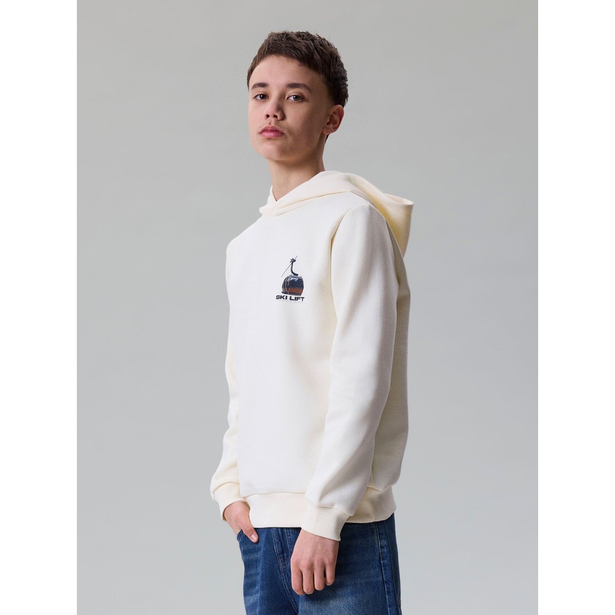 Sweat À Capuche blanc - antique white1, NAME IT