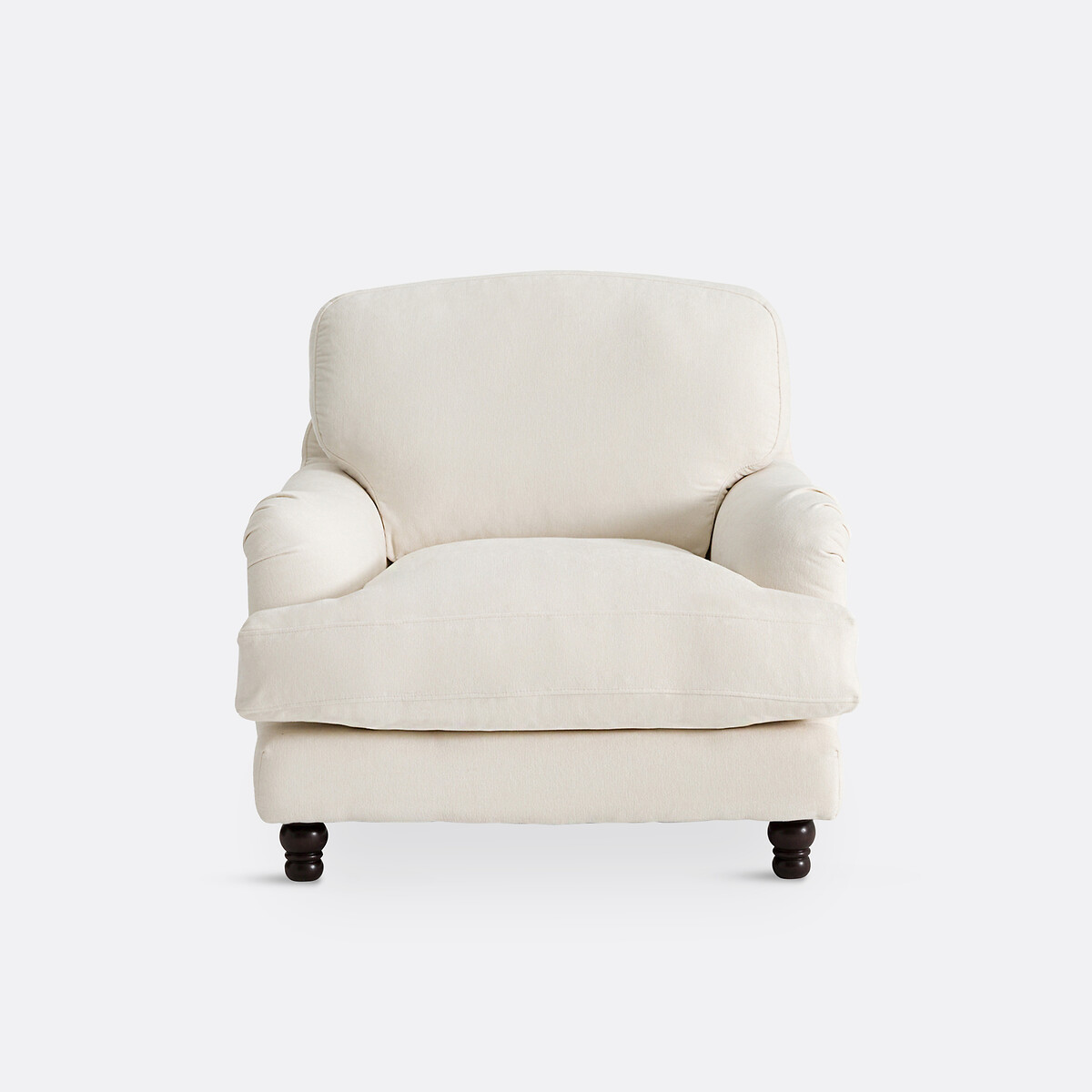 Chiné fauteuil in polyester, NOON ecru, LA REDOUTE INTERIEURS