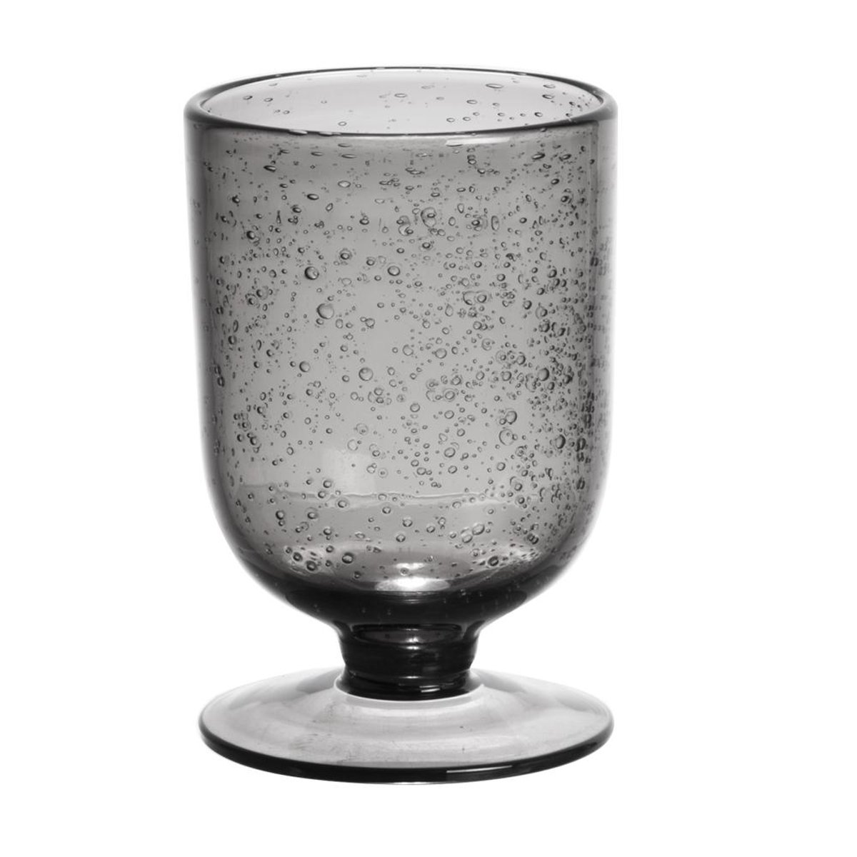 Verre à pied Gordes Bullé 25 cl (lot de 6) gris, TABLE PASSION