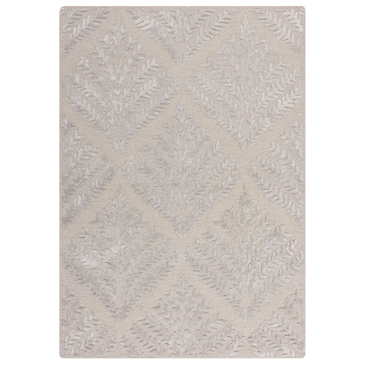 Tapis floral en laine SLOANE gris, FLAIR RUGS