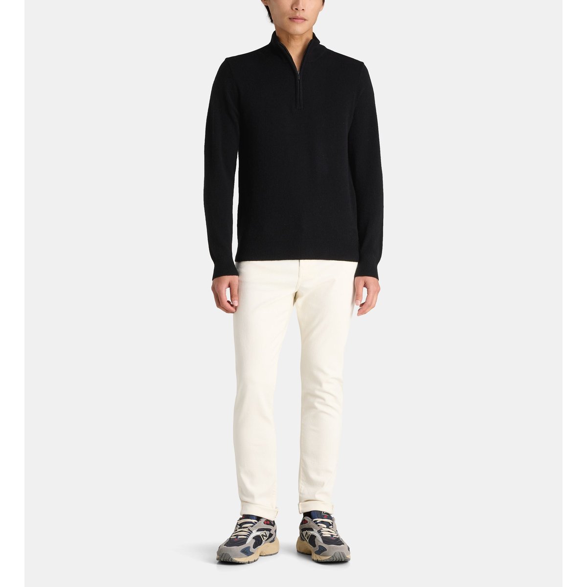 Pull roolcam en laine d'agneau noir, GALERIES LAFAYETTE