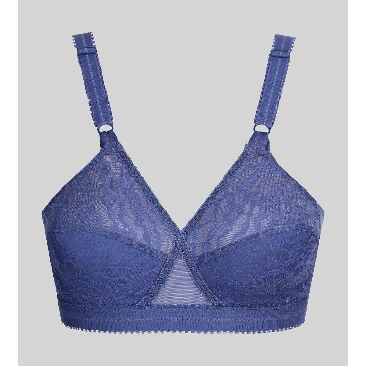 Soutien-gorge sans armatures Cœur croisé bleu cobalt, PLAYTEX