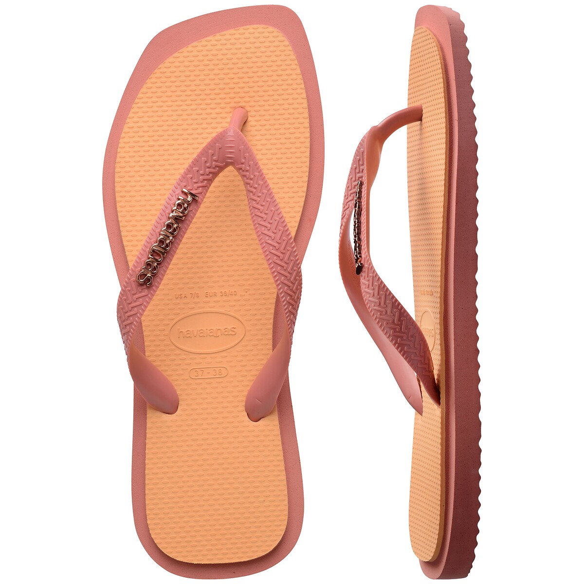Tongs Top Square Fusion orange, HAVAIANAS