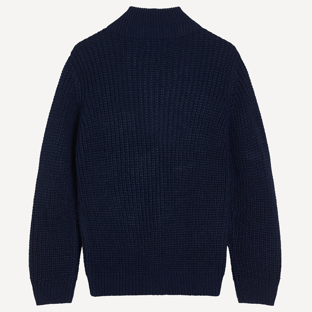 Gilet col montant zippé marine, LA REDOUTE COLLECTIONS