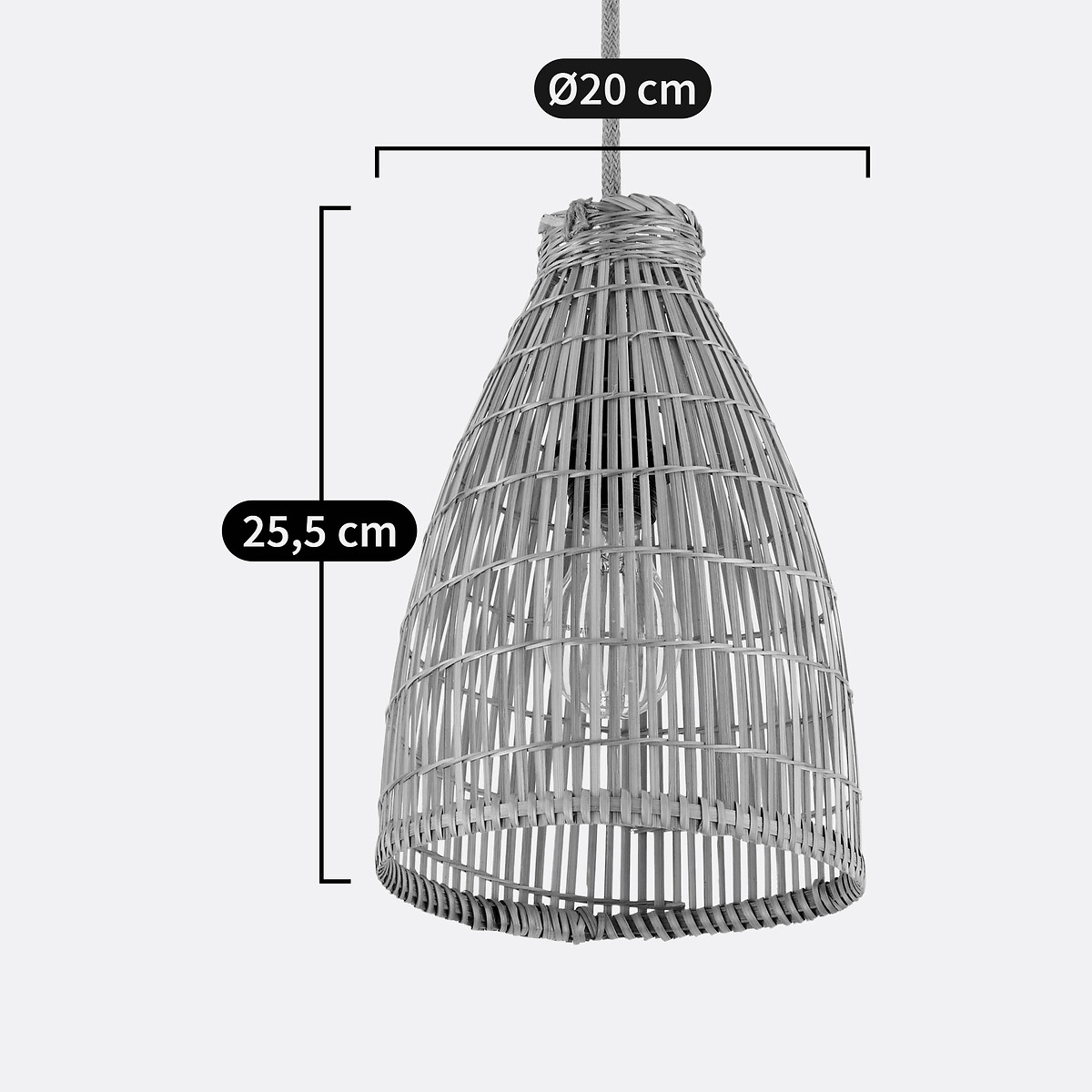 Aleandro 20cm Diameter Bamboo Ceiling Light natural, LA REDOUTE INTERIEURS