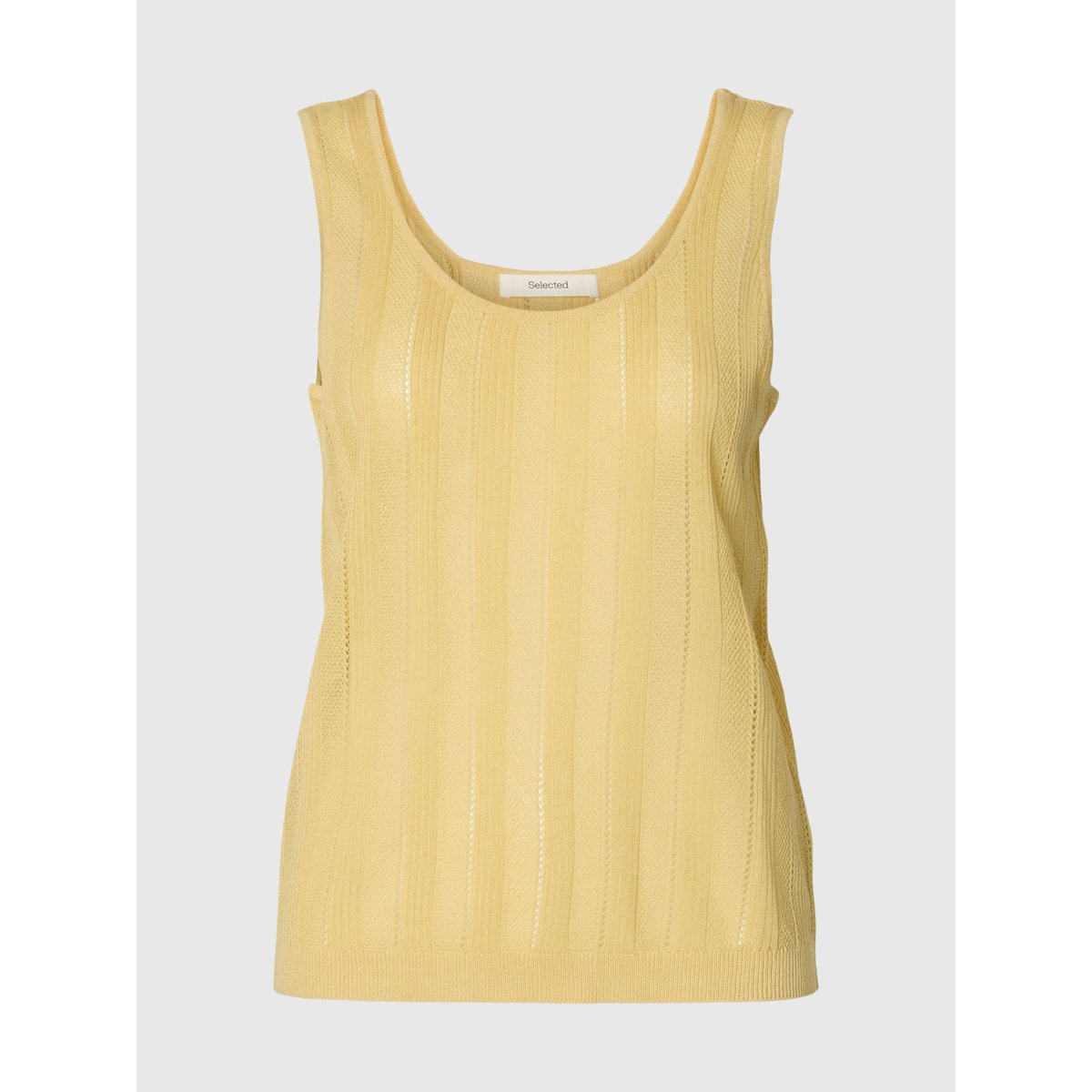 Top En Maille jaune - italian straw, SELECTED
