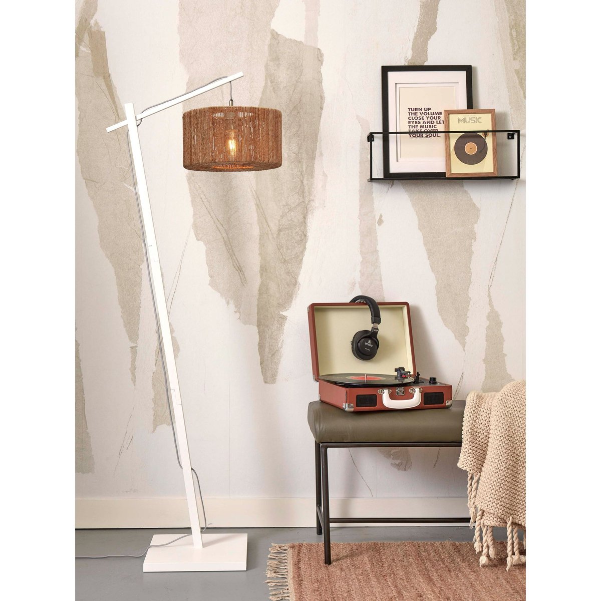Lampadaire Bambou IGUAZU marron, GOOD & MOJO