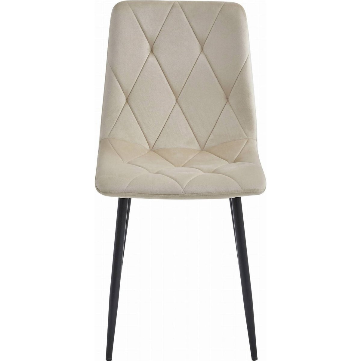 Chaise matelassée velours collection LIBRA beige velours, RECOLLECTION