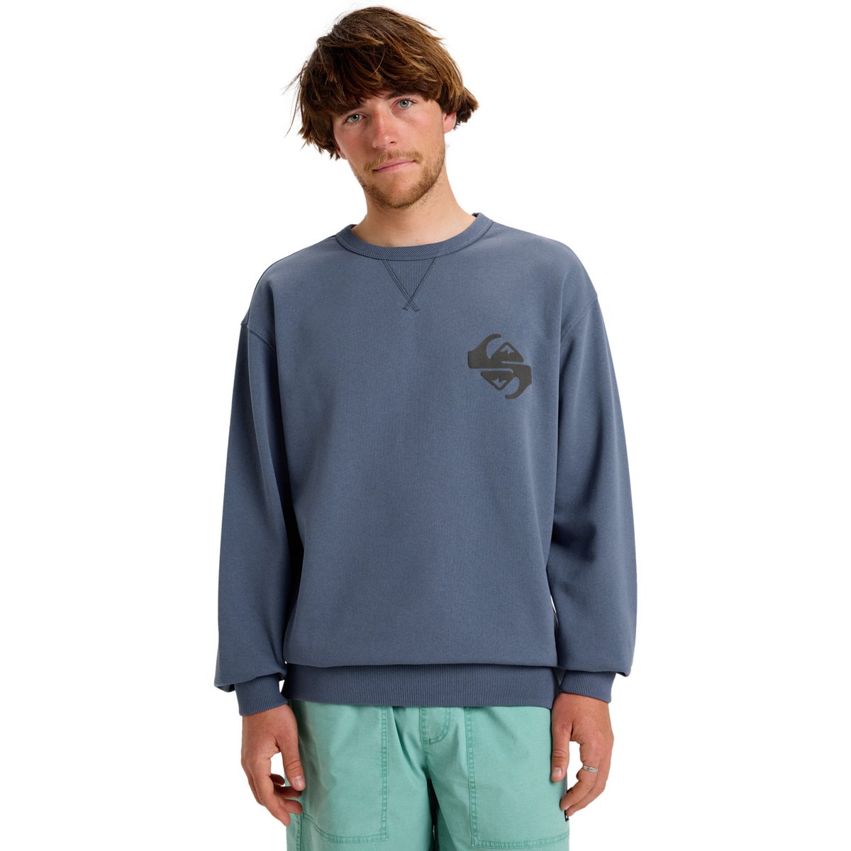 Haut col rond DUSUN bleu vintage indigo, QUIKSILVER