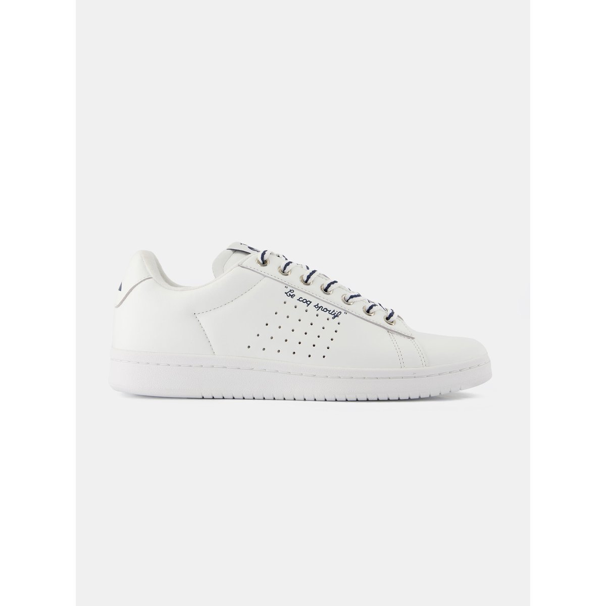 Sneakers de ville en cuir Court Premium optical white/pageant blue, LE COQ SPORTIF
