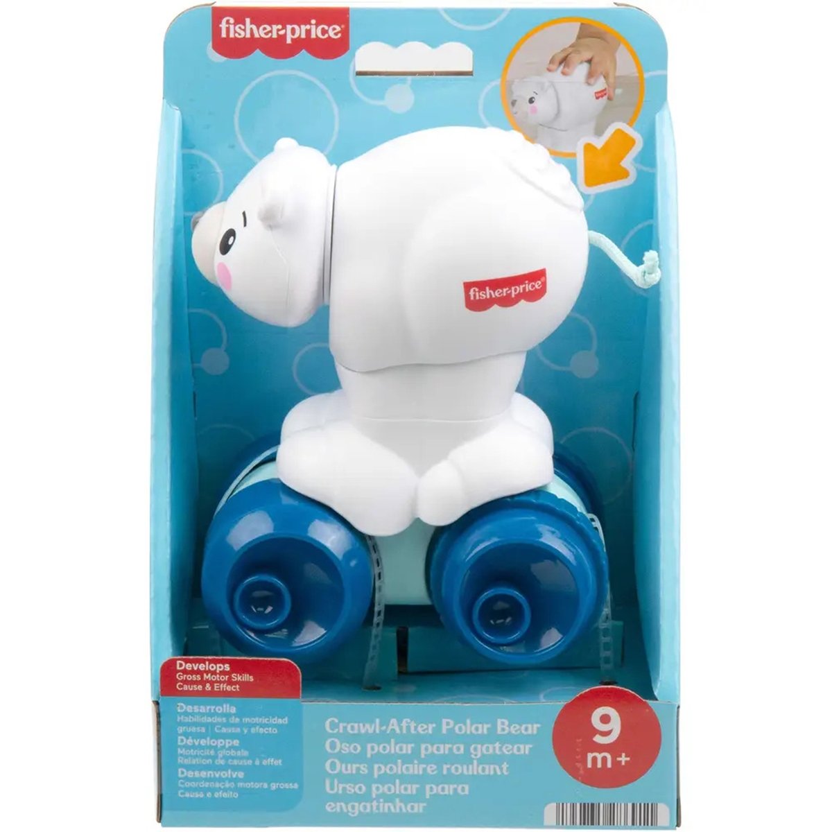 Fisher-Price - Ours polaire à poursuivre bleu, MATTEL