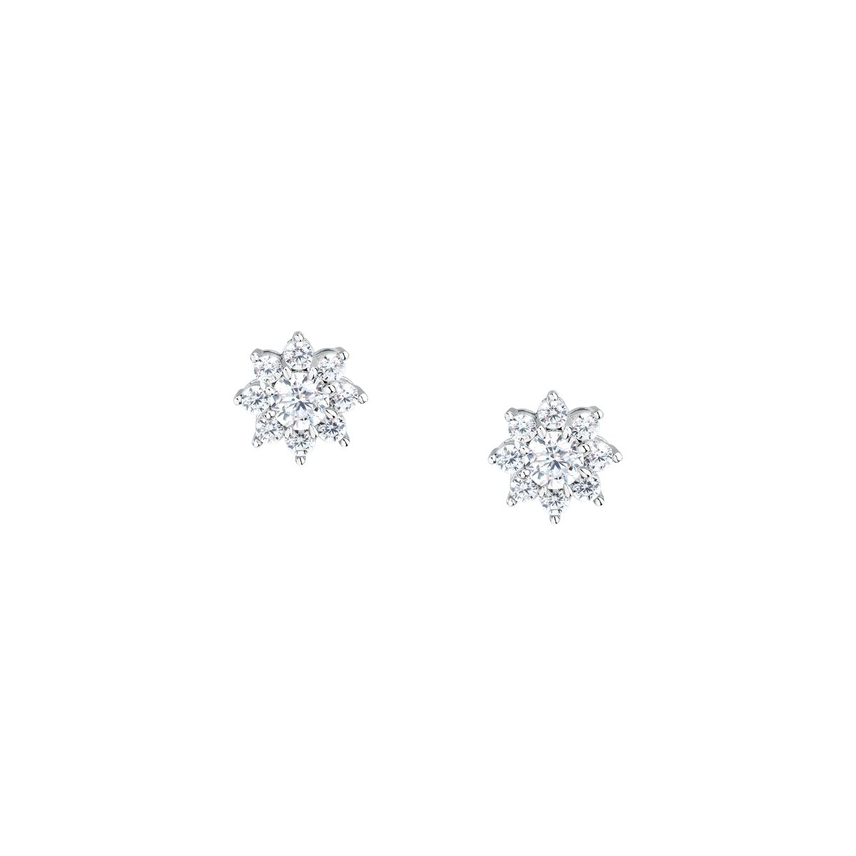 Boucles D'Oreilles en acier, cristaux, ipg TESORI blanc, MORELLATO