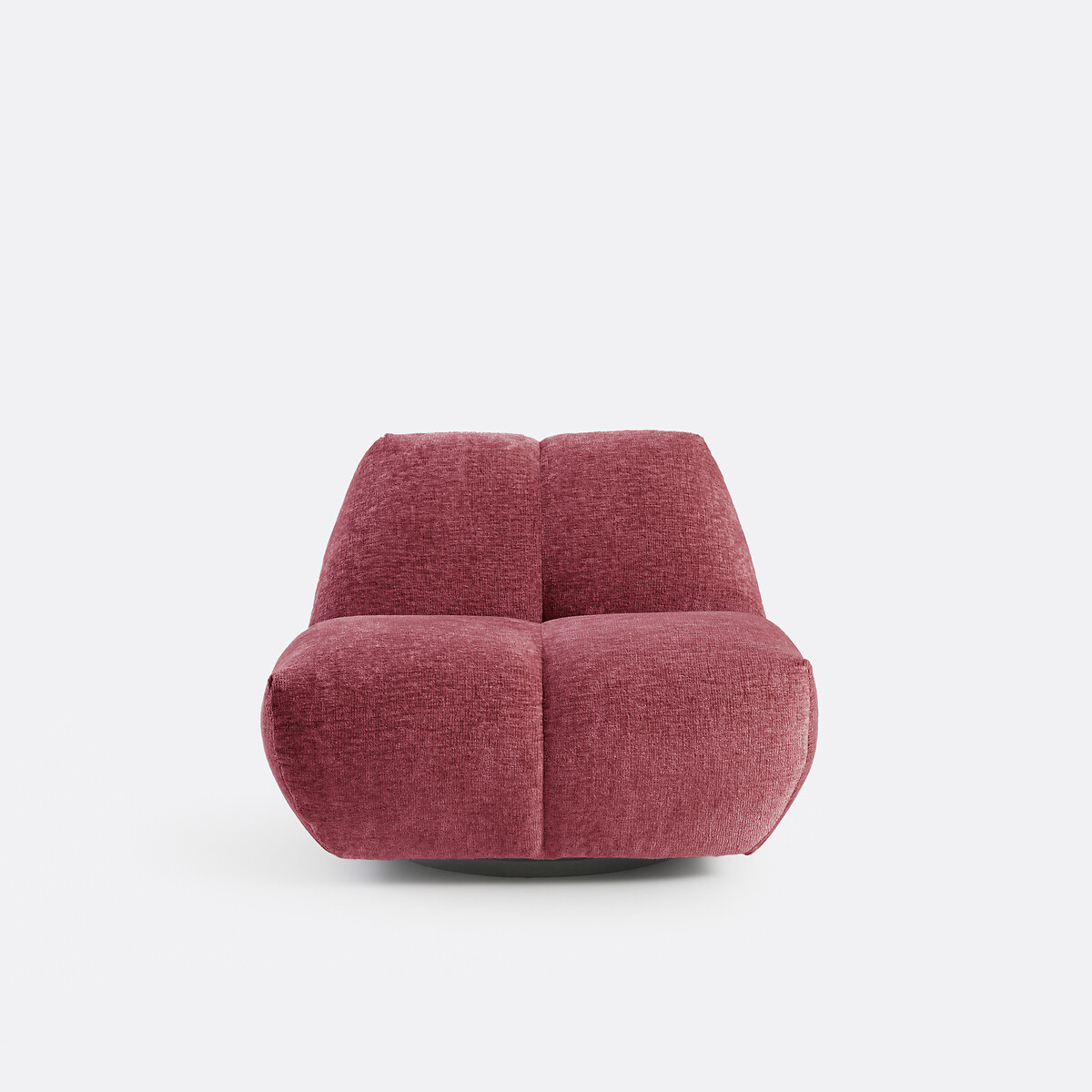 Sillón giratorio, terciopelo grueso, Nuria burdeos, LA REDOUTE INTERIEURS