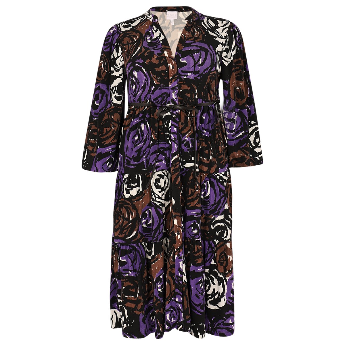 Robe volanté /à volants noir, YOEK