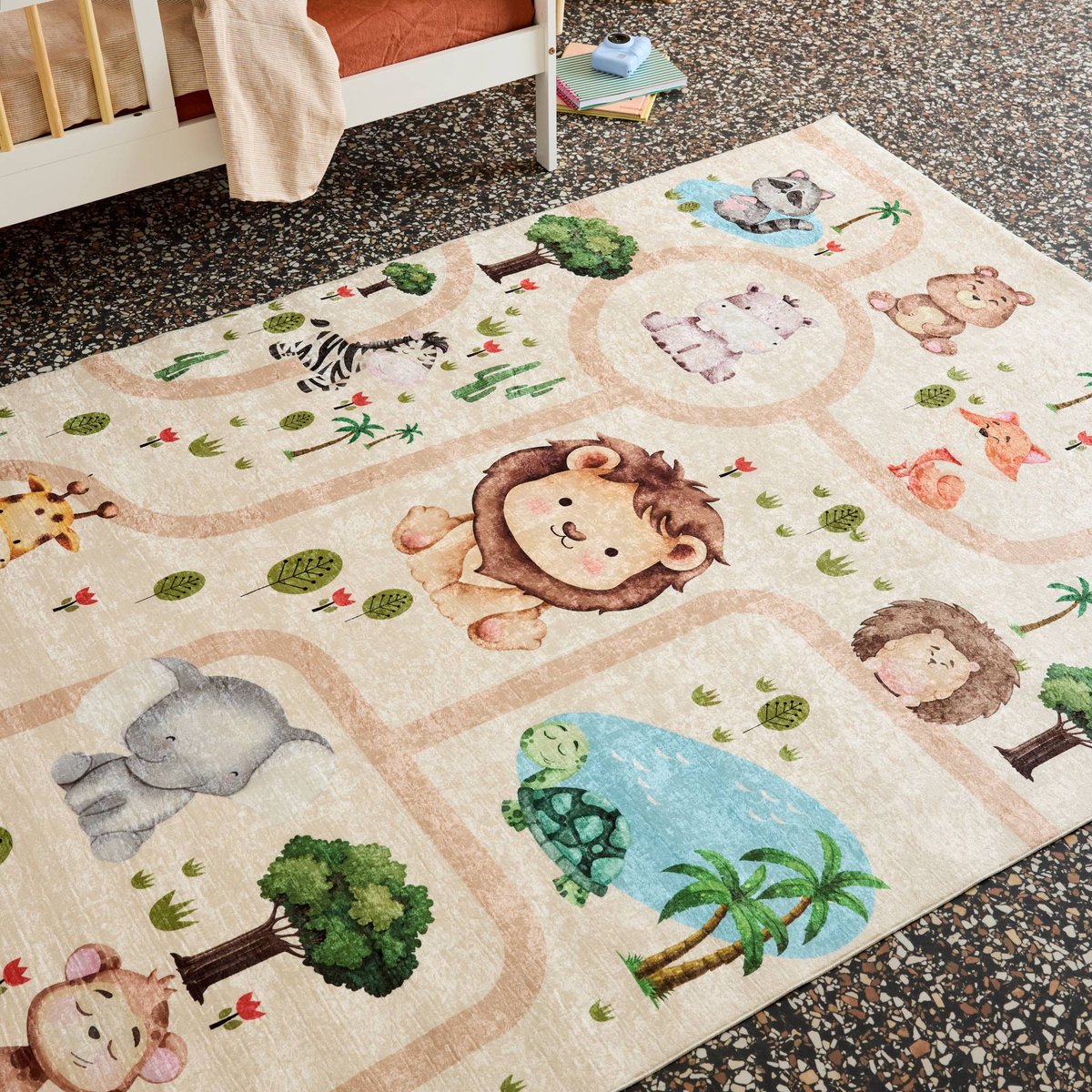 Tapis intérieur rectangulaire MARTI blanc, SWEEEK