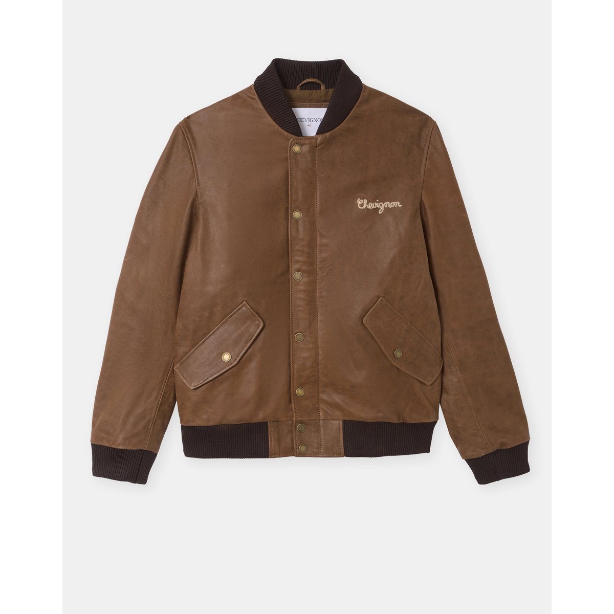 Veste en cuir DALLAS marron, CHEVIGNON